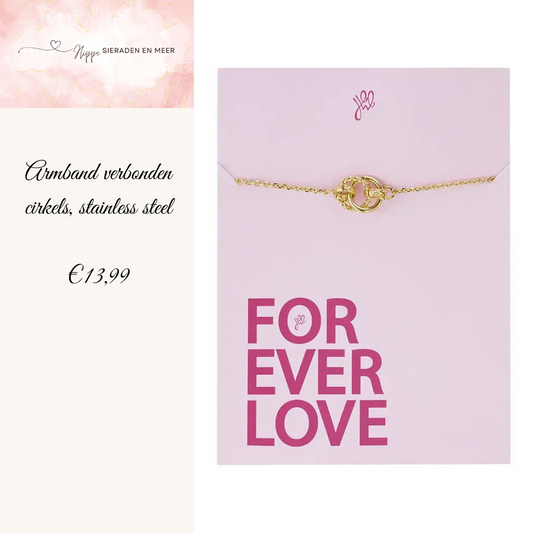 Armband verbonden cirkels