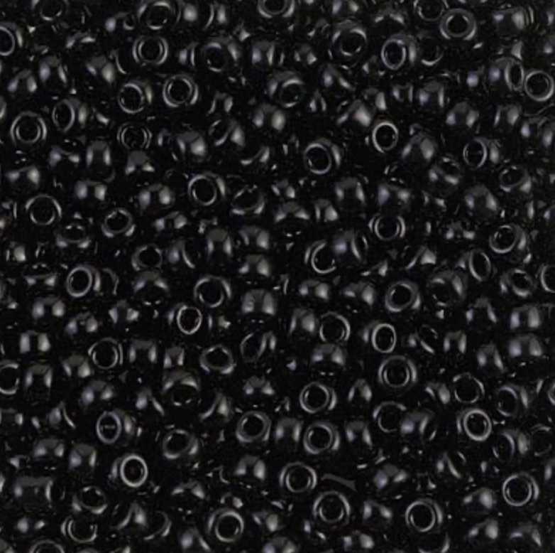 08-401 | Miyuki Rocailles kralen 11/0 - Opaque Black | 08-401