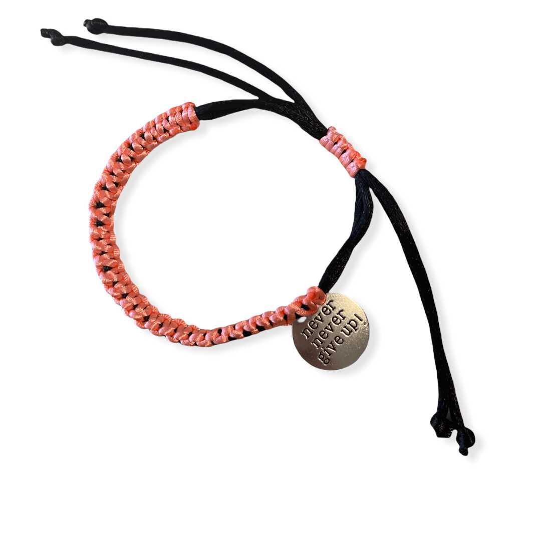 Armband om je te herinneren dat opgeven geen optie is hoe zwaar het leven ook kan zijn. - Beads and More