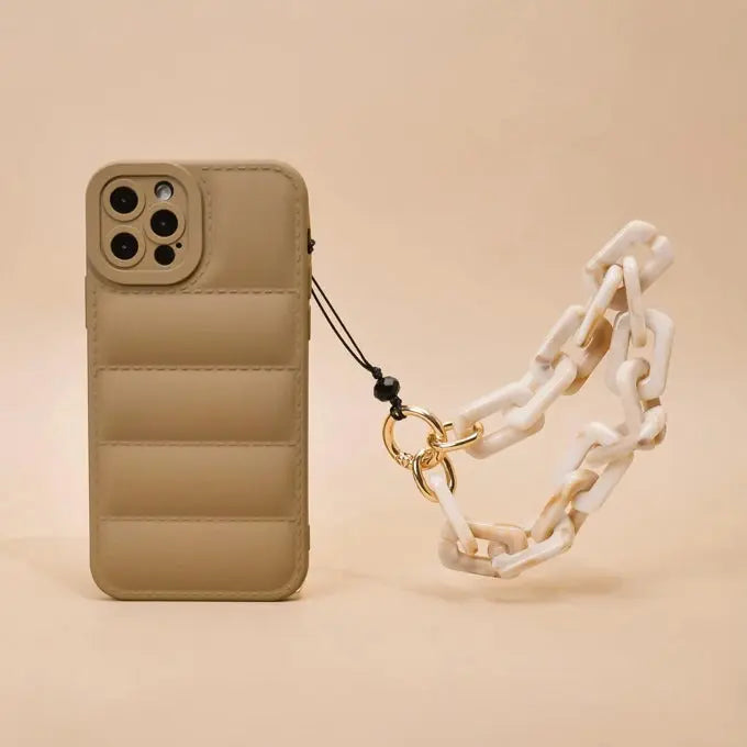 Chunky Chain Telefoonkoord - Nude