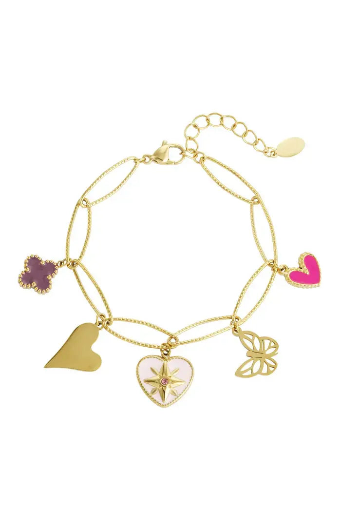 PRE ORDER | Bedelarmband lovely butterfly