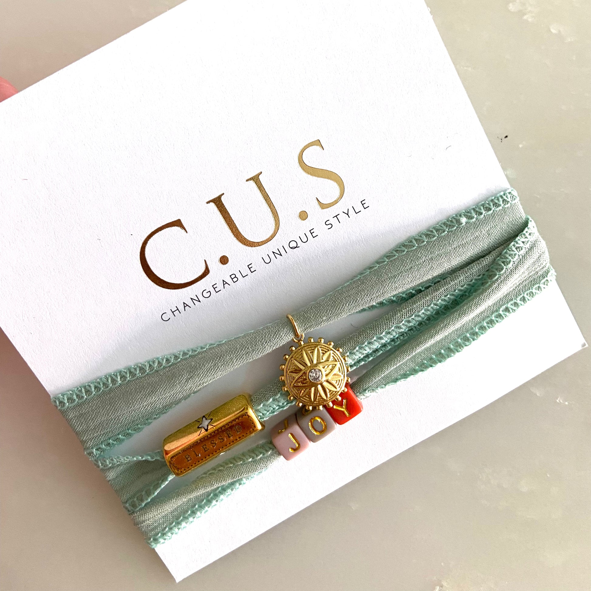 C.U.S. Wrap armbandje | mint