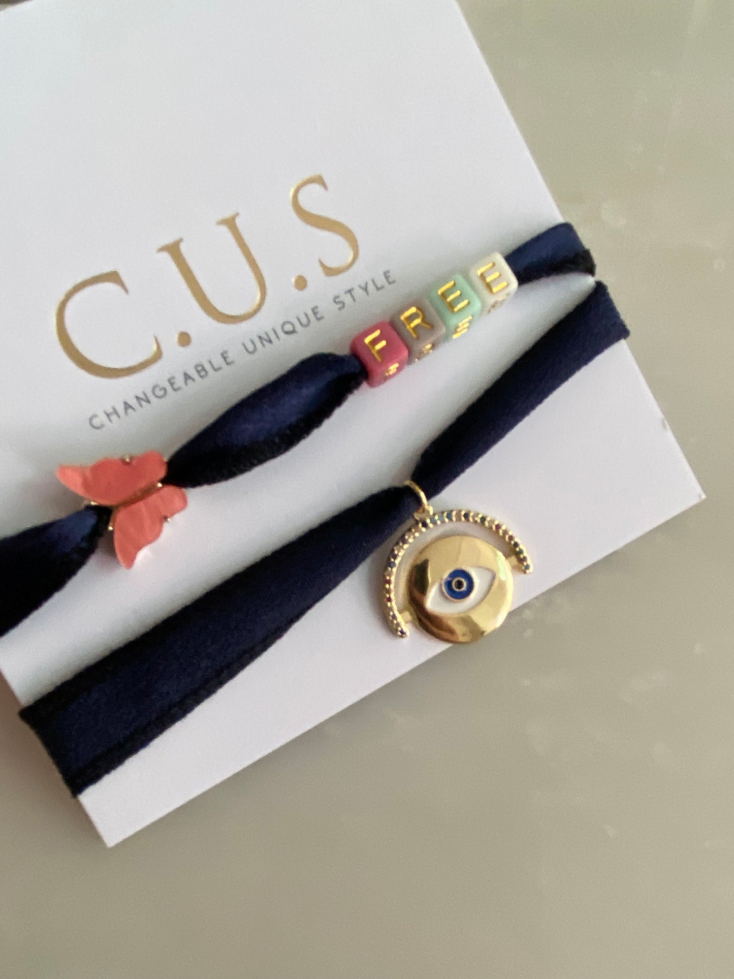 C.U.S. Wrap armbandje | donkerblauw | free