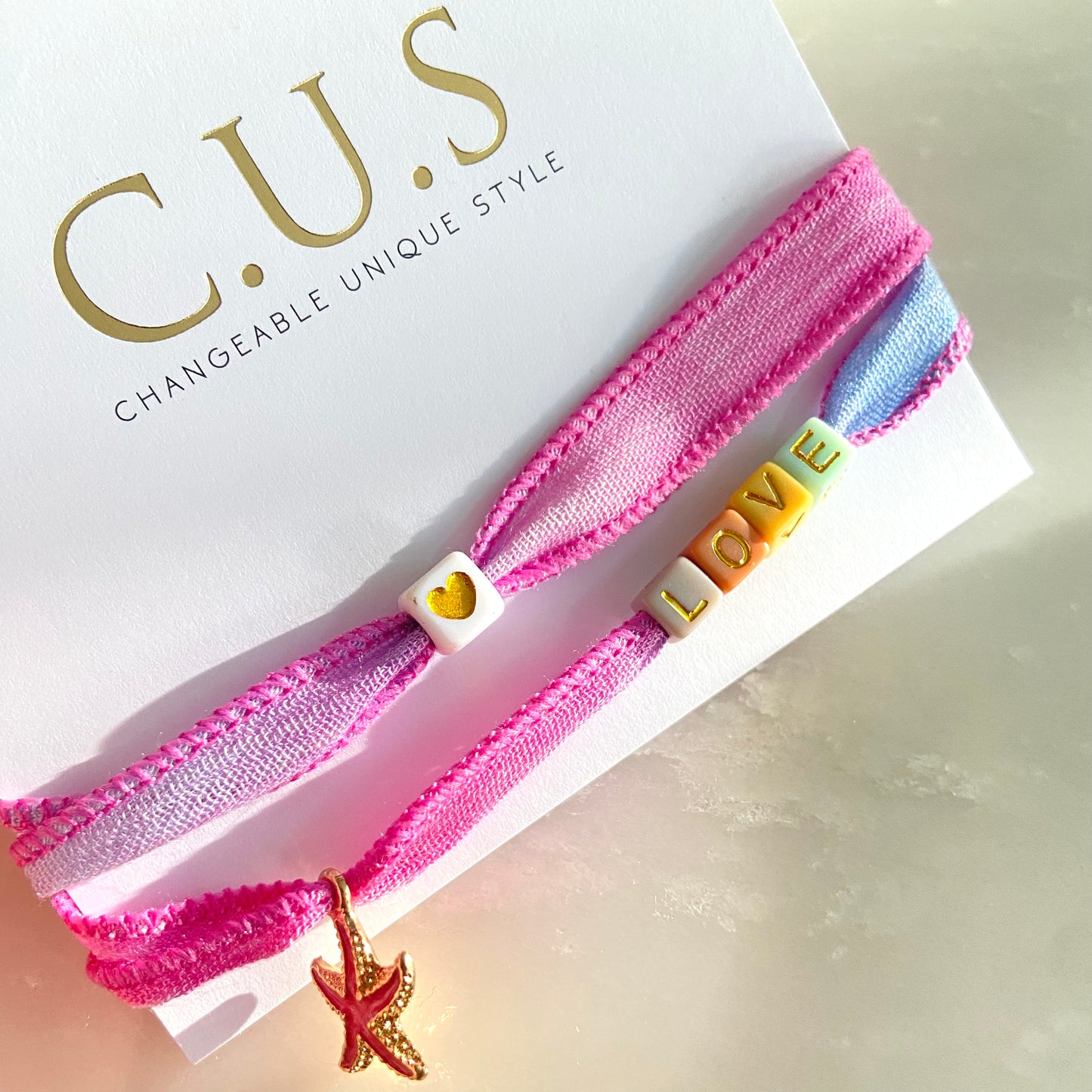 C.U.S. Wrap armbandje | roze