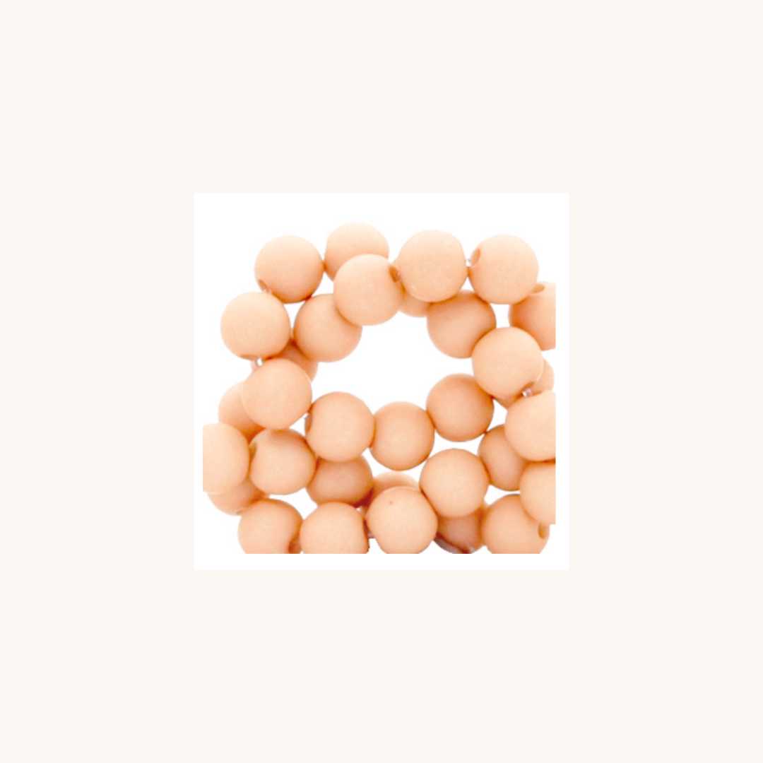 Matte Acryl Kralen | 4 mm | Peach Blush