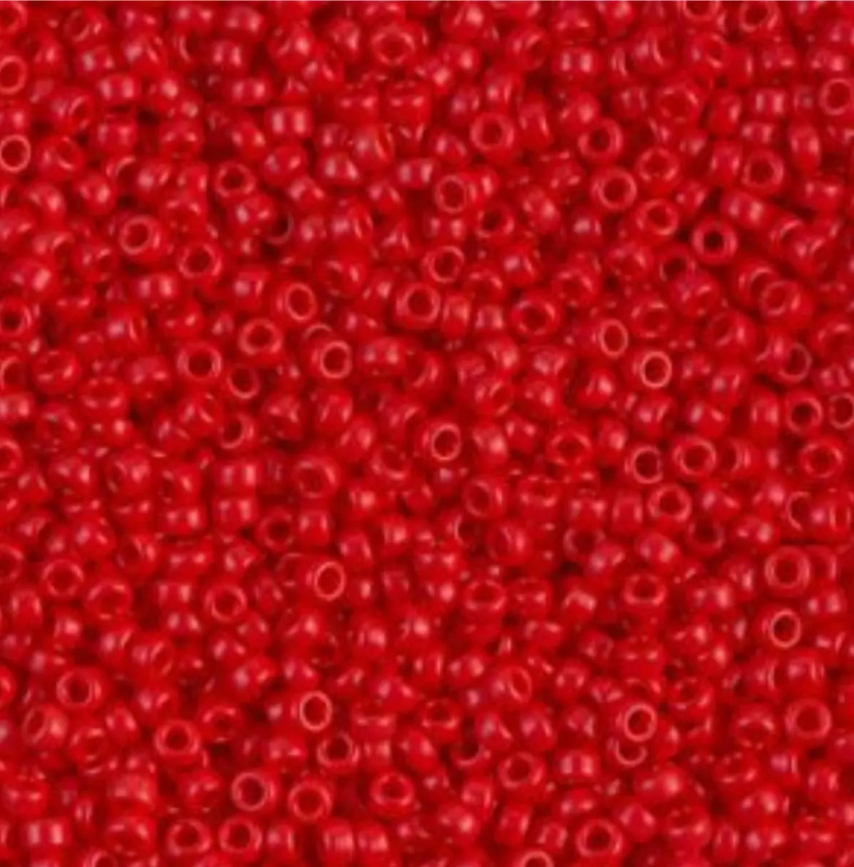 11-408 | Miyuki rocailles seed beeds 11/0 Opaque Red | Glas kralen | Rood | 11-408