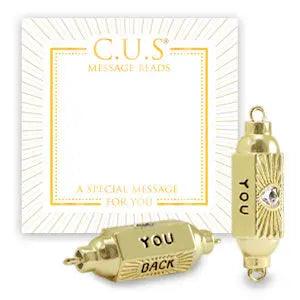 C.U.S® Sieraden message beads tussenstuk “love” goudkleurig - Beads and More