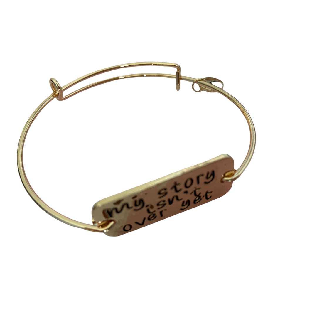Bangle “my story isn’t over yet” - Beads and More