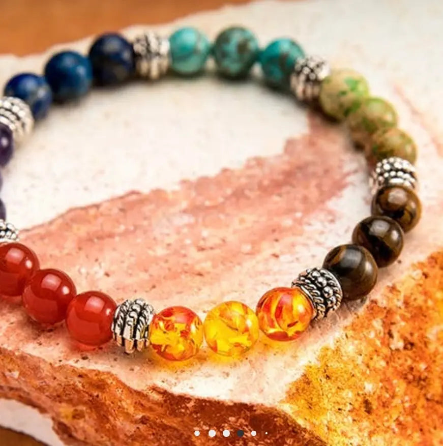 NIMAXI Jewelry | HARMONIE-ARMBAND MET 7 CHAKRA'S - gemaakt van natuursteen